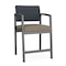 Lesro Lenox Steel Hip Chair Metal Frame, Charcoal, RS Night Sky Back, MD Farro Seat LS1161 - alternate 1